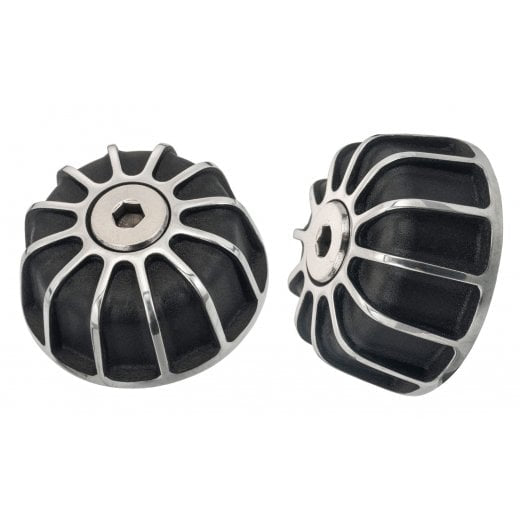 Motone Gemini Bar Ends - Black / Contrast
