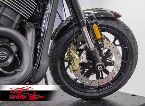 Free Spirits Front brake caliper 4 pot kit with Floating 320MM Rotors for Harley Davidson XG Street Rod