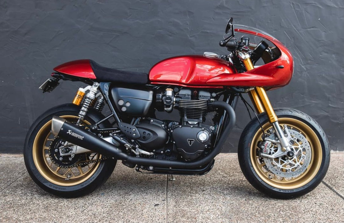 Akrapovic Titanium Slip Ons - Triumph Thruxton R / Speed Twin