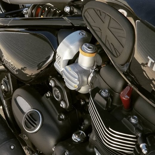 Motone Throttle Body Side Covers - Ribbed - Raw Finish