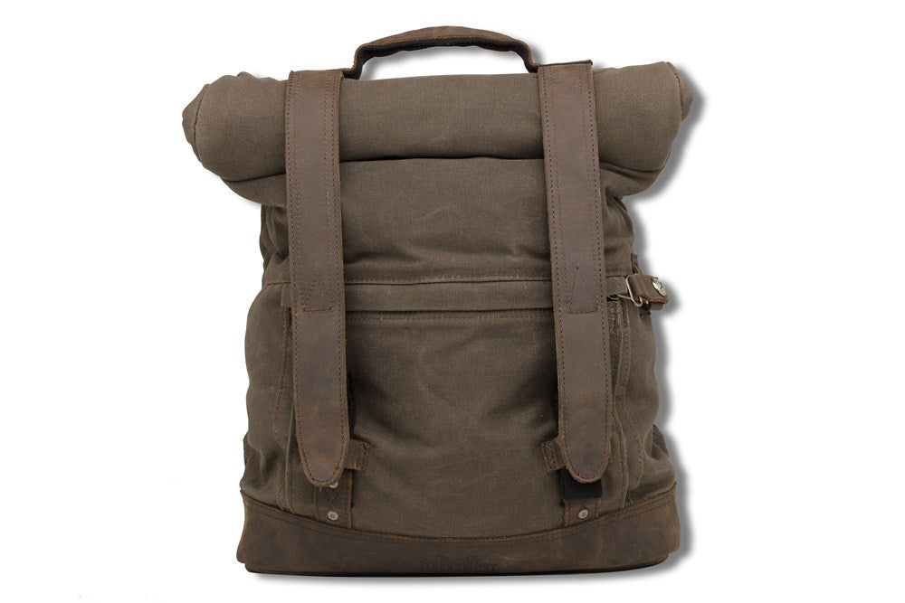 Burly Brand Voyager Backpack - Black or Dark Oak Brown