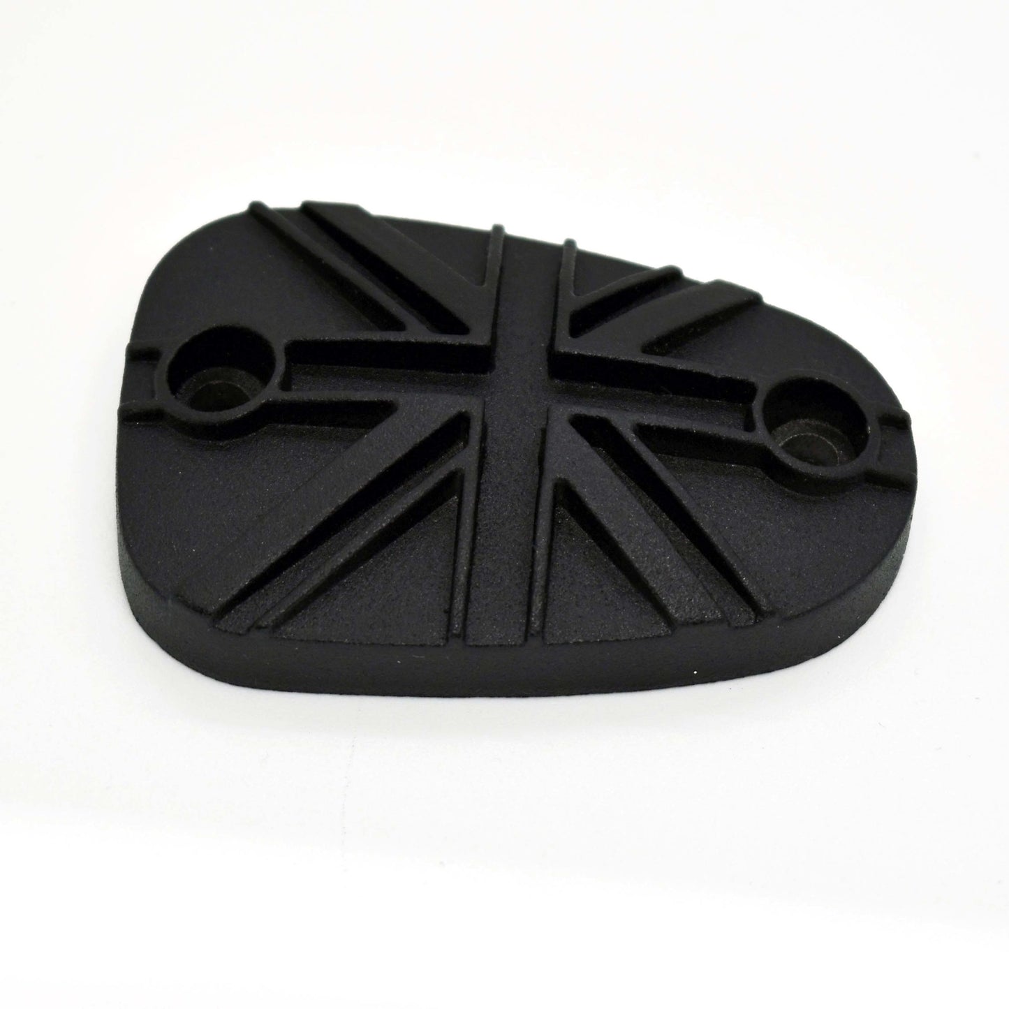 Motone Cast Brake Fluid Reservoir Master Cylinder Cap - Union Jack - Black - Triumph Classics