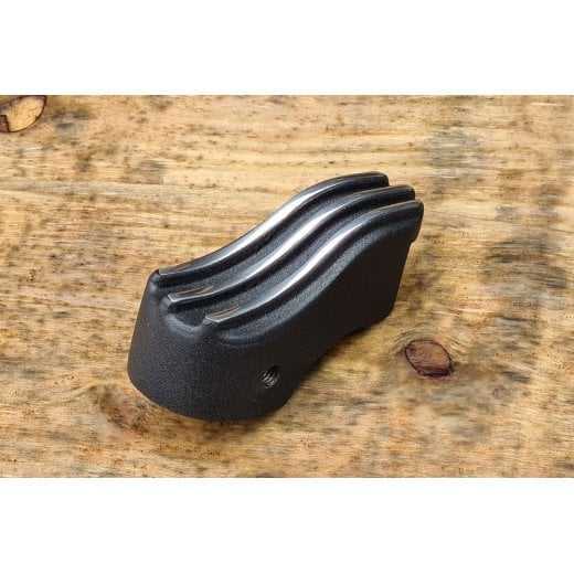 Motone Clutch Lifter Cover - Black with Polished Fins