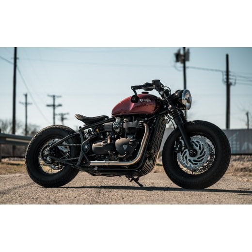 Motone Defender Sump Guard / Skid Plate - Black or Silver - Triumph Bobber / Bobber Black