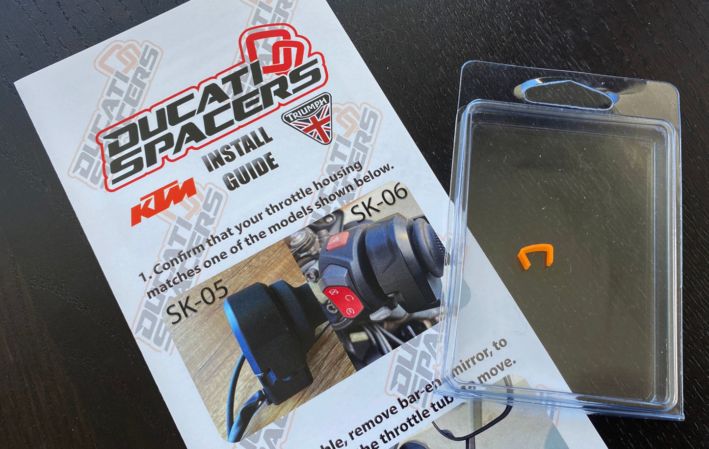 Triumph Throttle Spacers - Scrambler 1200 XE / XC, Rocket 3, Speed Triple RS, Tiger 800/900/1200