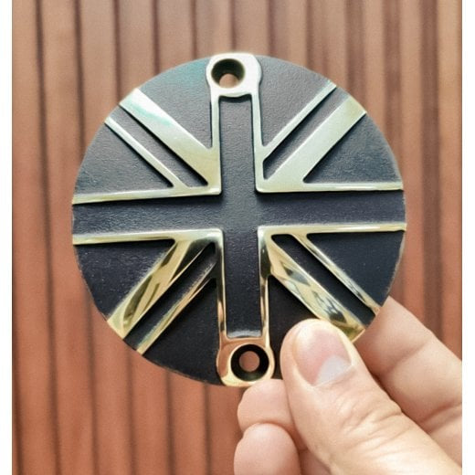 Motone Union Jack ACG Cover - Brass and Black