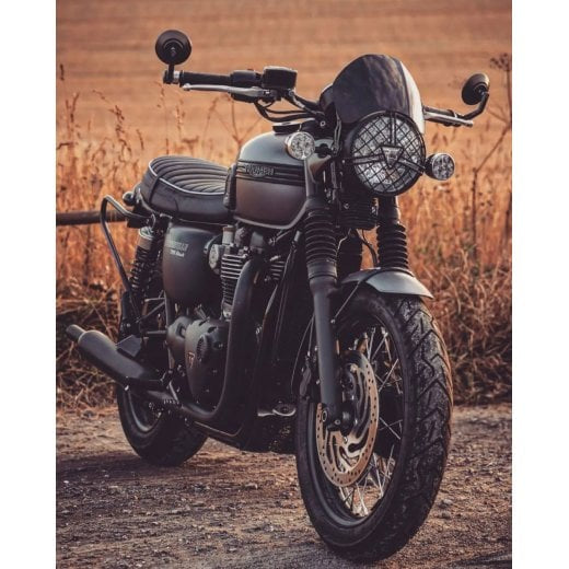 Motone Microblade Aluminum Flyscreen - Gloss Black