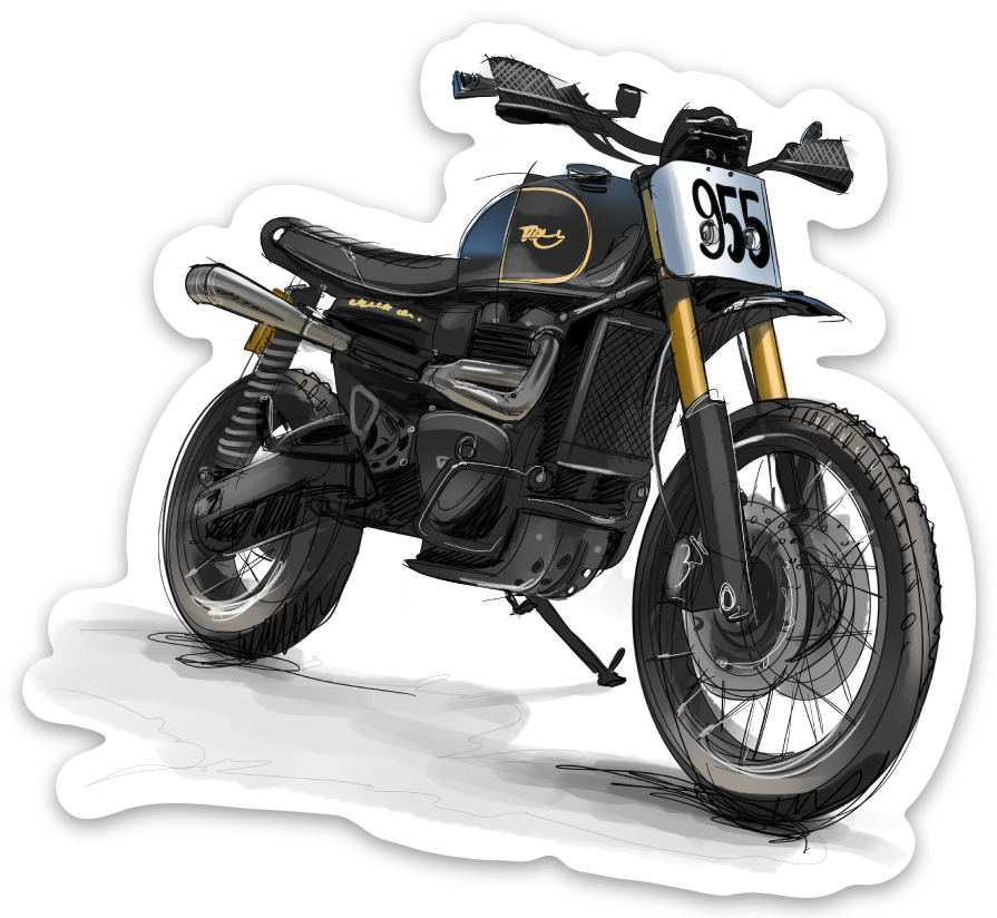 A&J Cycles Scrambler 1200 XECutioner Sticker