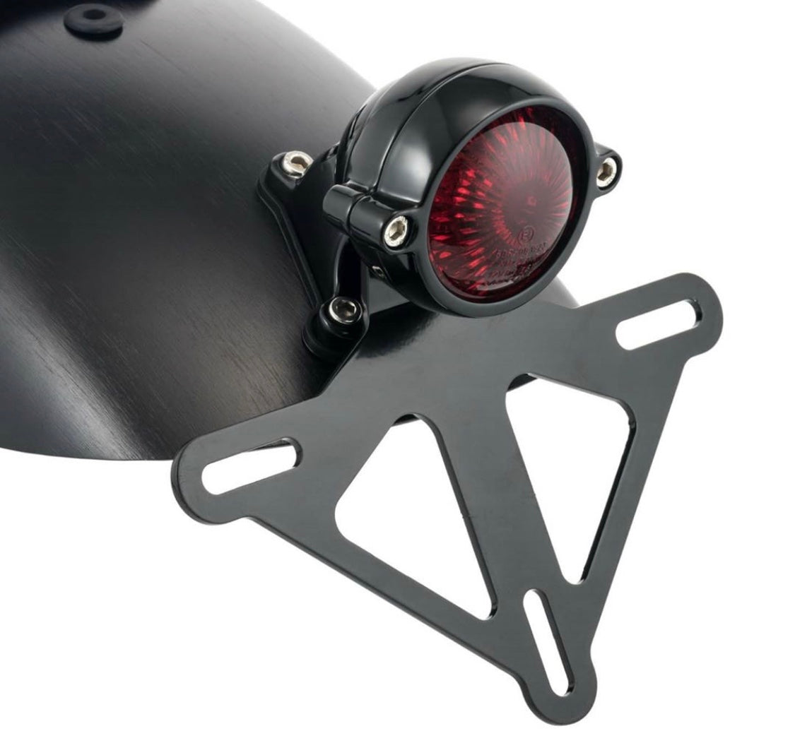 Motone Shorty Rear Fender - Black Anodized - Predrilled - Triumph Street Twin, Street Cup, Street Scrambler, T100, T120