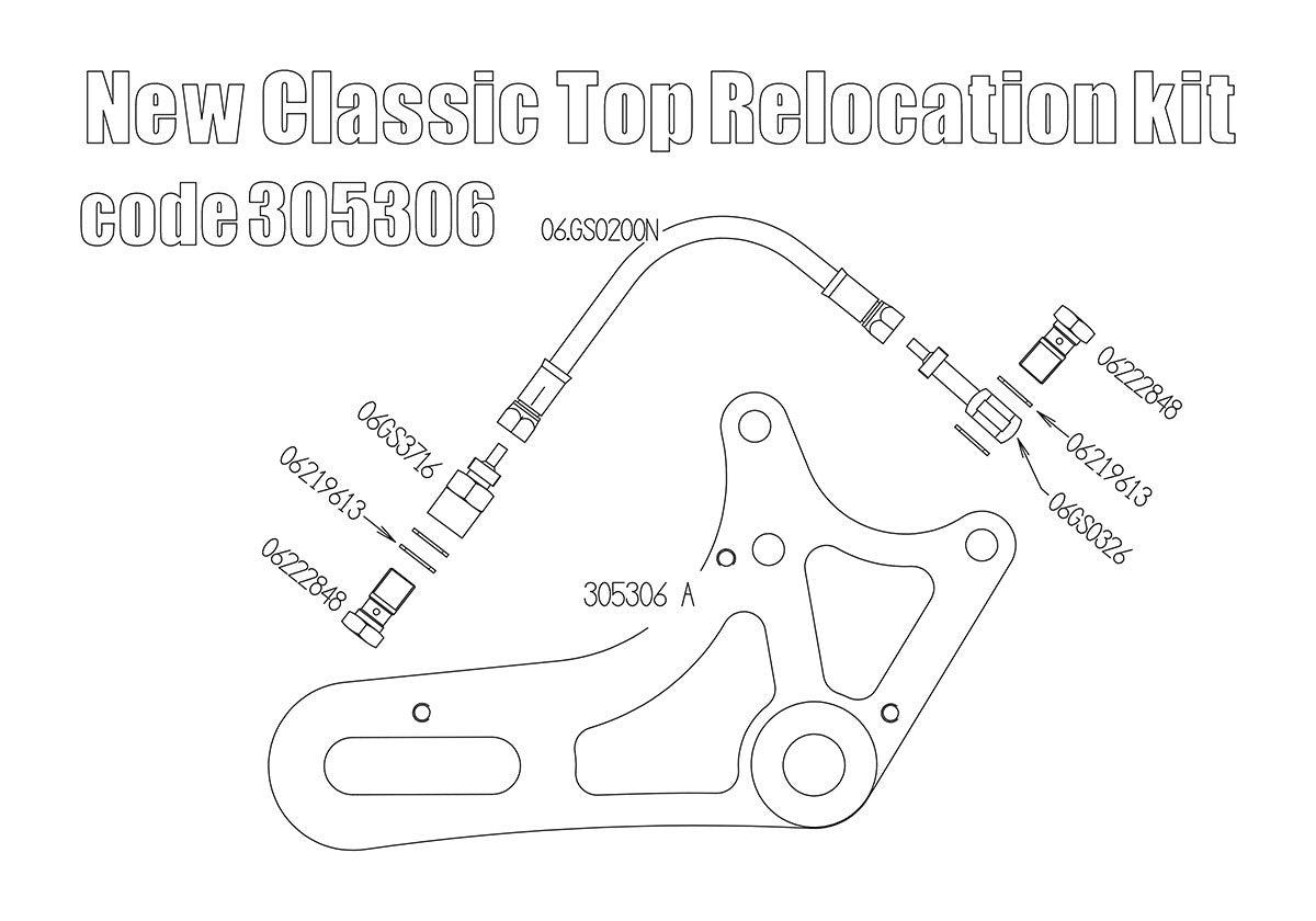 Free Spirits Rear Caliper Relocation kit - 2016+ Triumph Classics