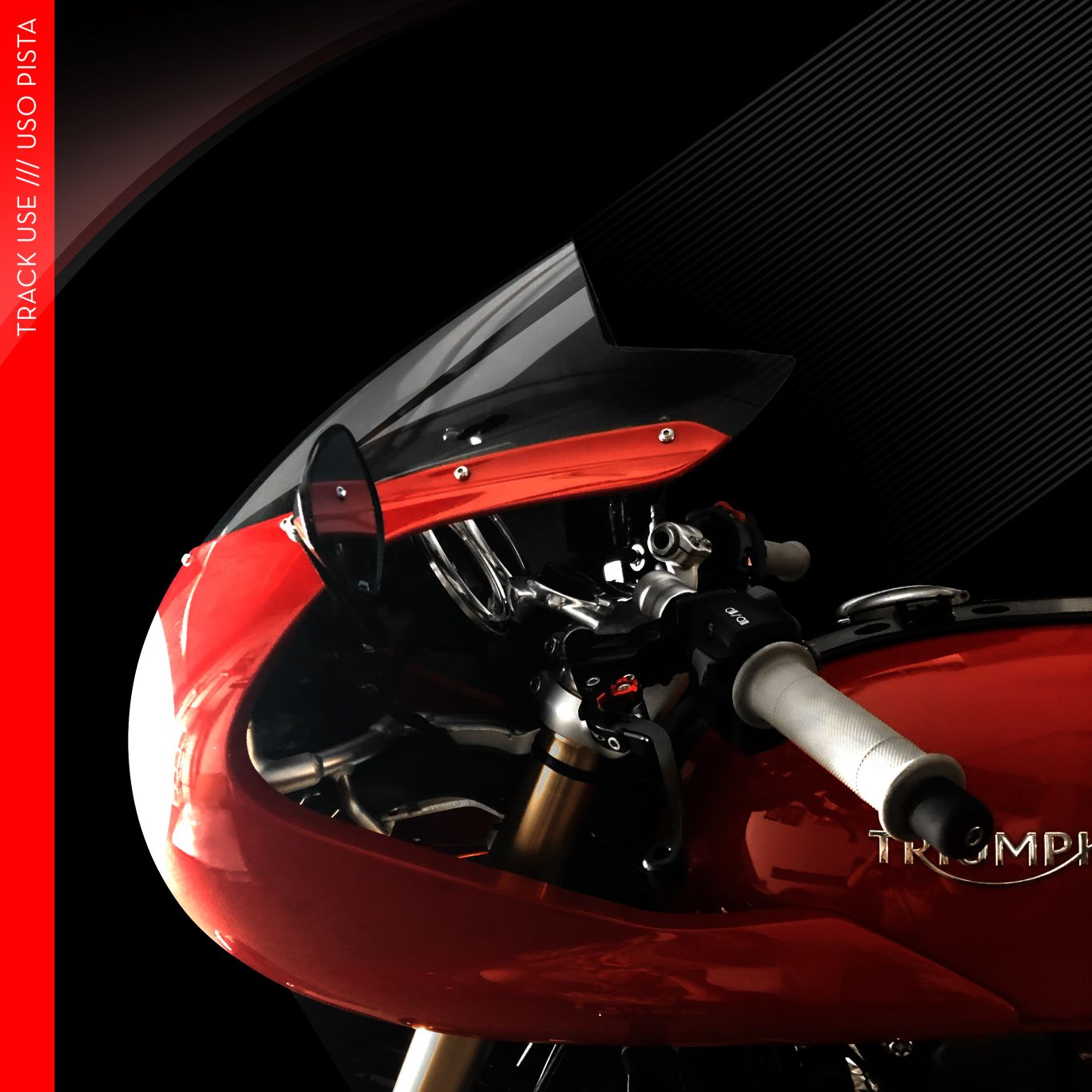 Arton Works Race Fairing Tinted Windscreen - Triumph Thruxton R / 1200