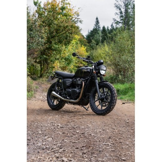 Motone The Viper- Low Profile Skinny Ribbed Seat - Black - 2016+ Triumph Classics