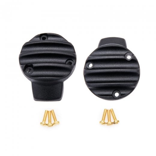 Motone Throttle Body Side Covers - Ribbed - Black