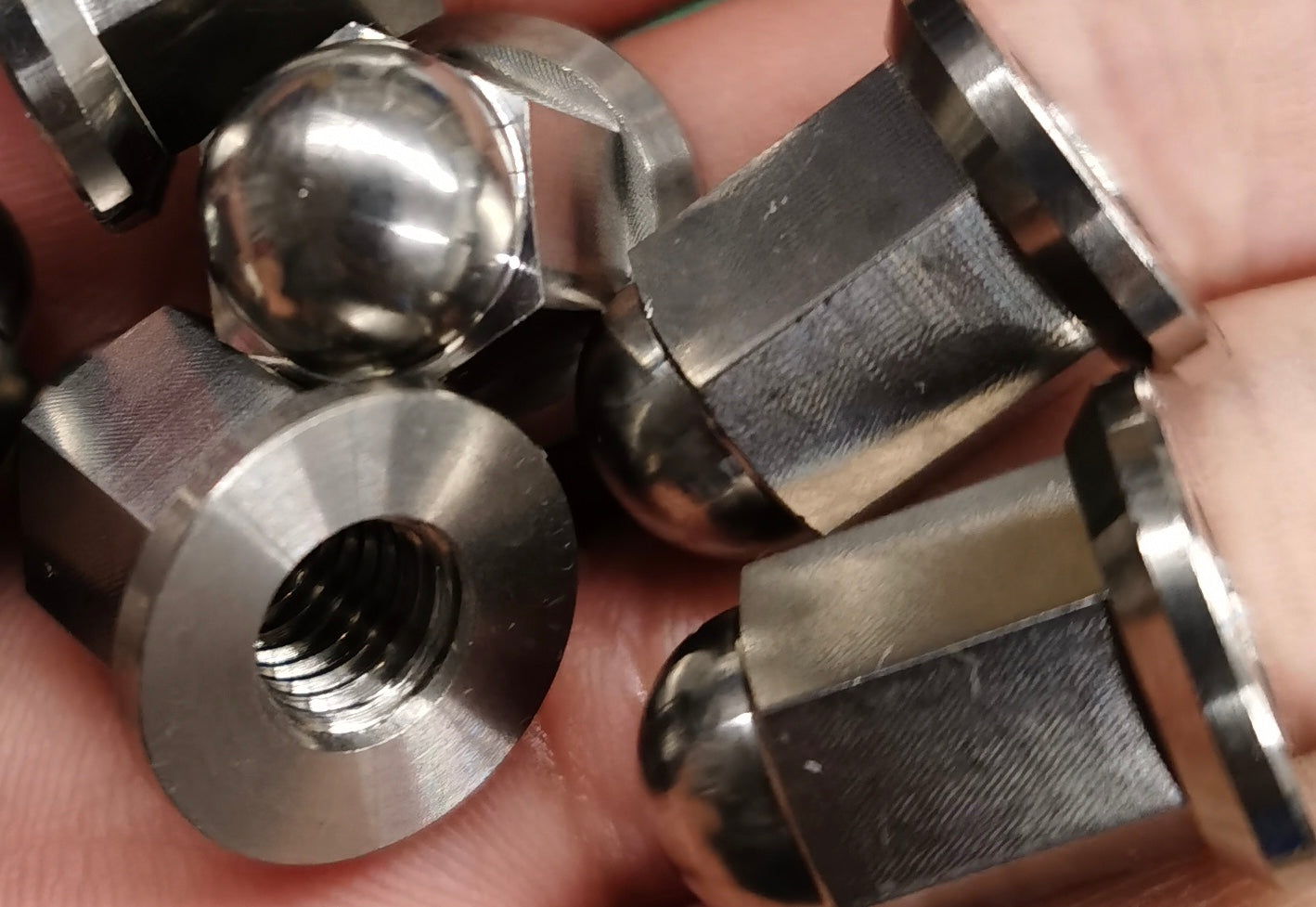 Super Corse Titanium Header Nuts - 2001 + Triumph Classics