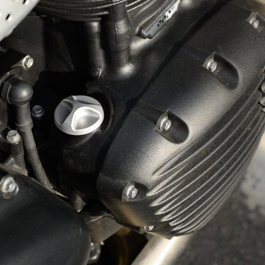 Motone Buzzsaw Oil Fill Cap - Shot Blast Finish