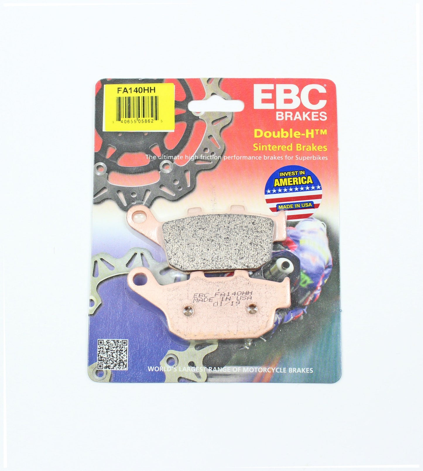 EBC Sintered HH Brake Pads FA140HH - Rear - Triumph Bobber Black / Bobber / Speedmaster, Trident 660, Tiger 660 Sport