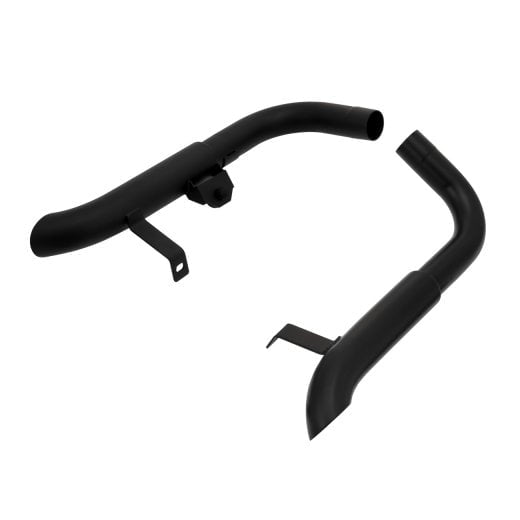 Motone Mayhem Shorty Turnout Muffers - Black - Triumph Bobber / Speedmaster