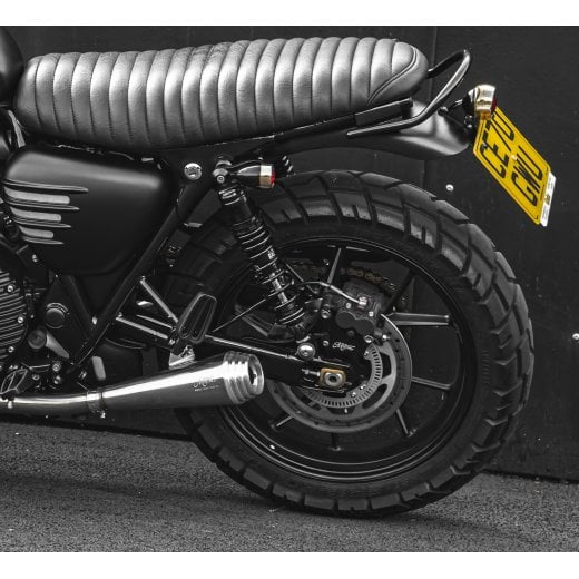Motone The Viper- Low Profile Skinny Ribbed Seat - Black - 2016+ Triumph Classics