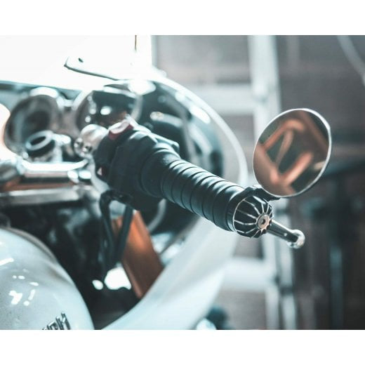 Motone Gemini Bar Ends - Black / Contrast