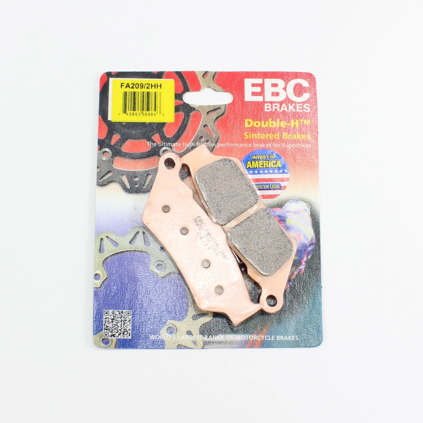 EBC Sintered HH Brake Pads - FA209/2HH - Front - 2017+ Indian Scout Bobber / Scout / Rogue