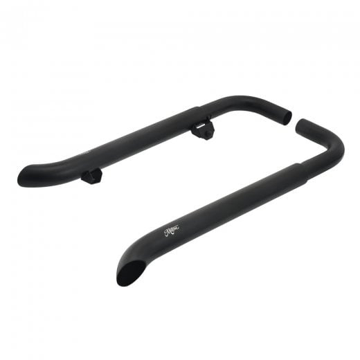 Motone Bedlam Turnout Exhaust - Black - Triumph Bobber 2017+