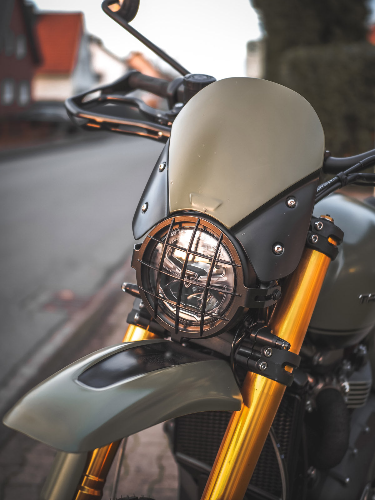 ClassicBike Raisch Alcatraz Headlight Grill - 2019+ Triumph Scrambler 1200 XE/XC