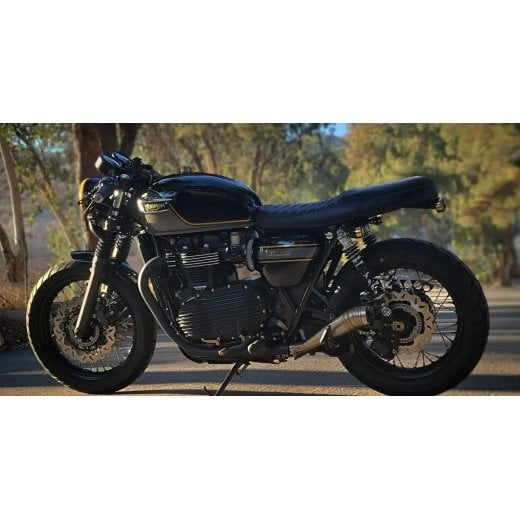 Motone ODIN - Exhaust System - 2016+ Bonneville T100 / T120 - GP Style Race Slip Ons