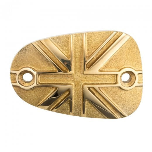 Motone Union Jack Brake Reservoir Cover - Brass