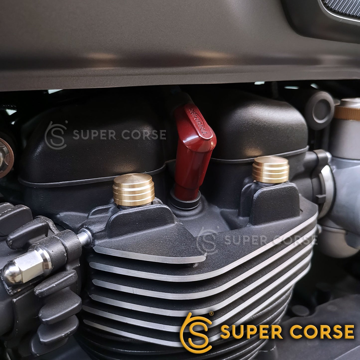 Super Corse Headbolt Covers / Dress Up Kit - Brass