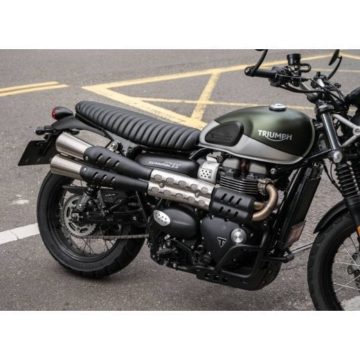 Motone The Viper- Low Profile Skinny Ribbed Seat - Black - 2016+ Triumph Classics