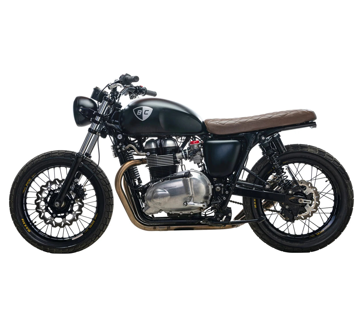 British Customs Diamond Stitch Slammer Seat - 01-15 Bonneville, Thruxton and Scrambler