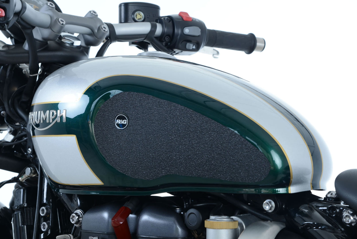 R&G Racing Traction Tank Pads - Triumph Bobber and Bobber Black