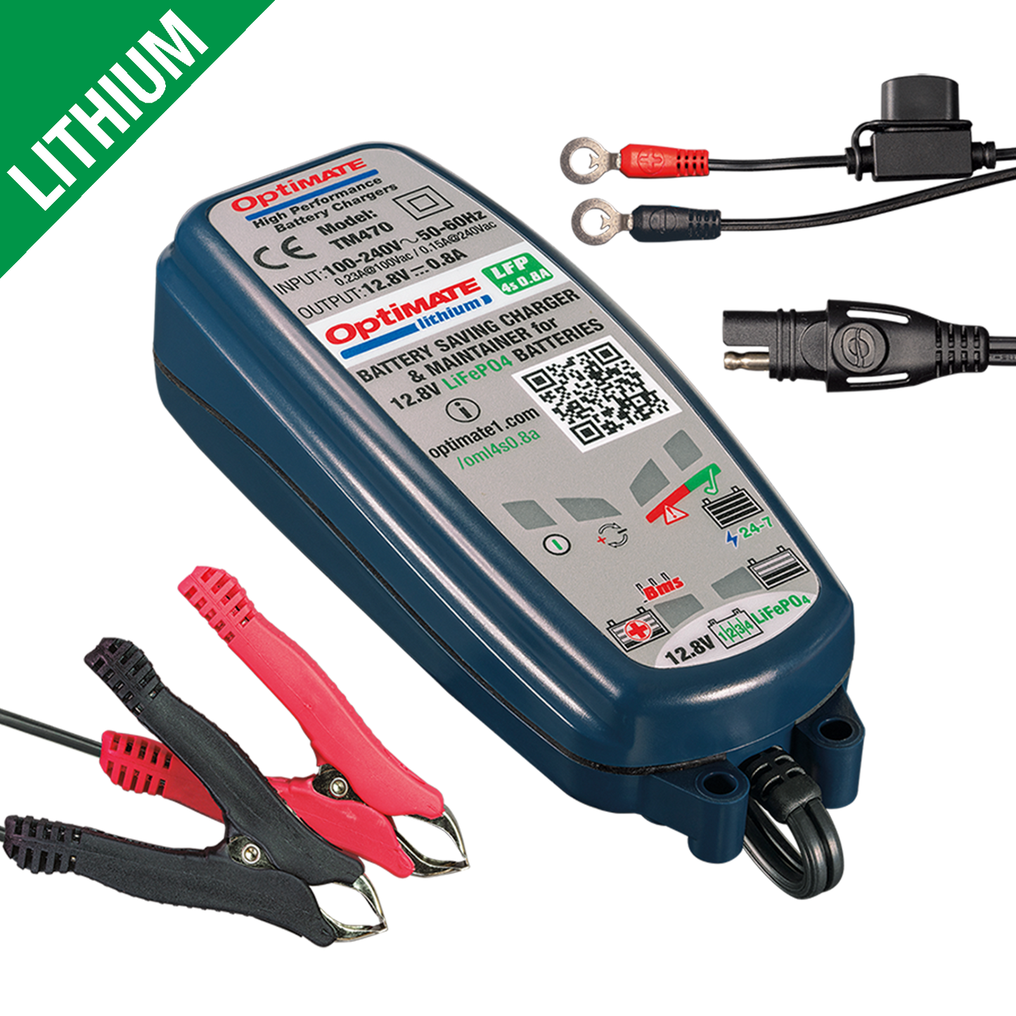 Optimate Lithium 4s 0.8A Battery Charger