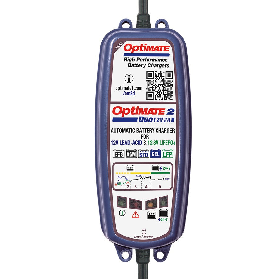 OptiMate 2 DUO Battery Charger / Maintainer