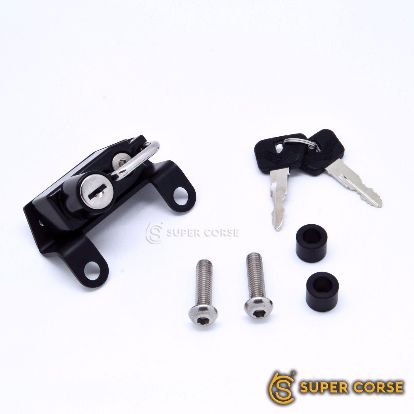 Super Corse Helmet Lock - Grab Rail Mount - 2016+ Triumph T100 / T120