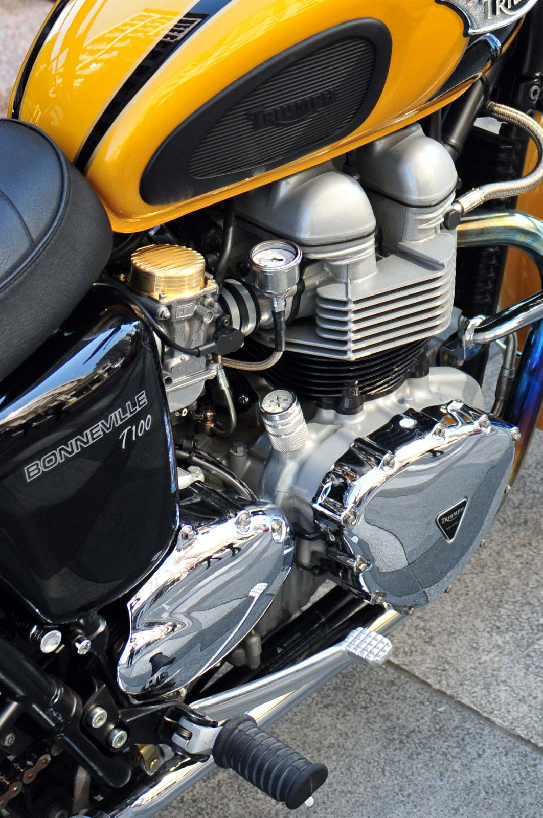 Super Corse Oil Pressure Gauge Kit - Bonneville, Scrambler, Thruxton