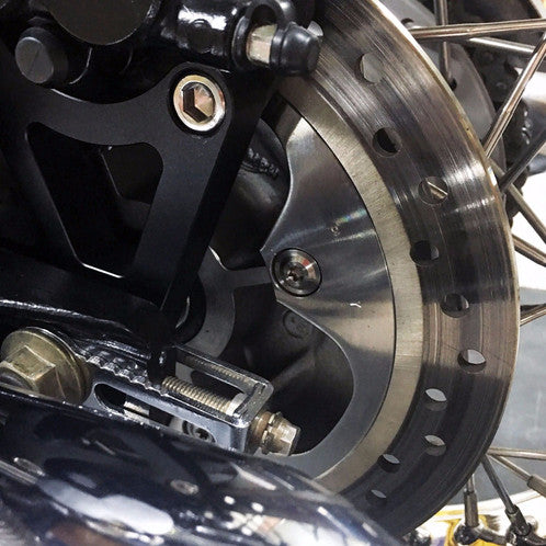 Super Corse Titanium Front and Rear Rotor Bolt Kits - Bonneville, Scrambler, Thruxton, Street Twin, Thruxton R, T100, T120
