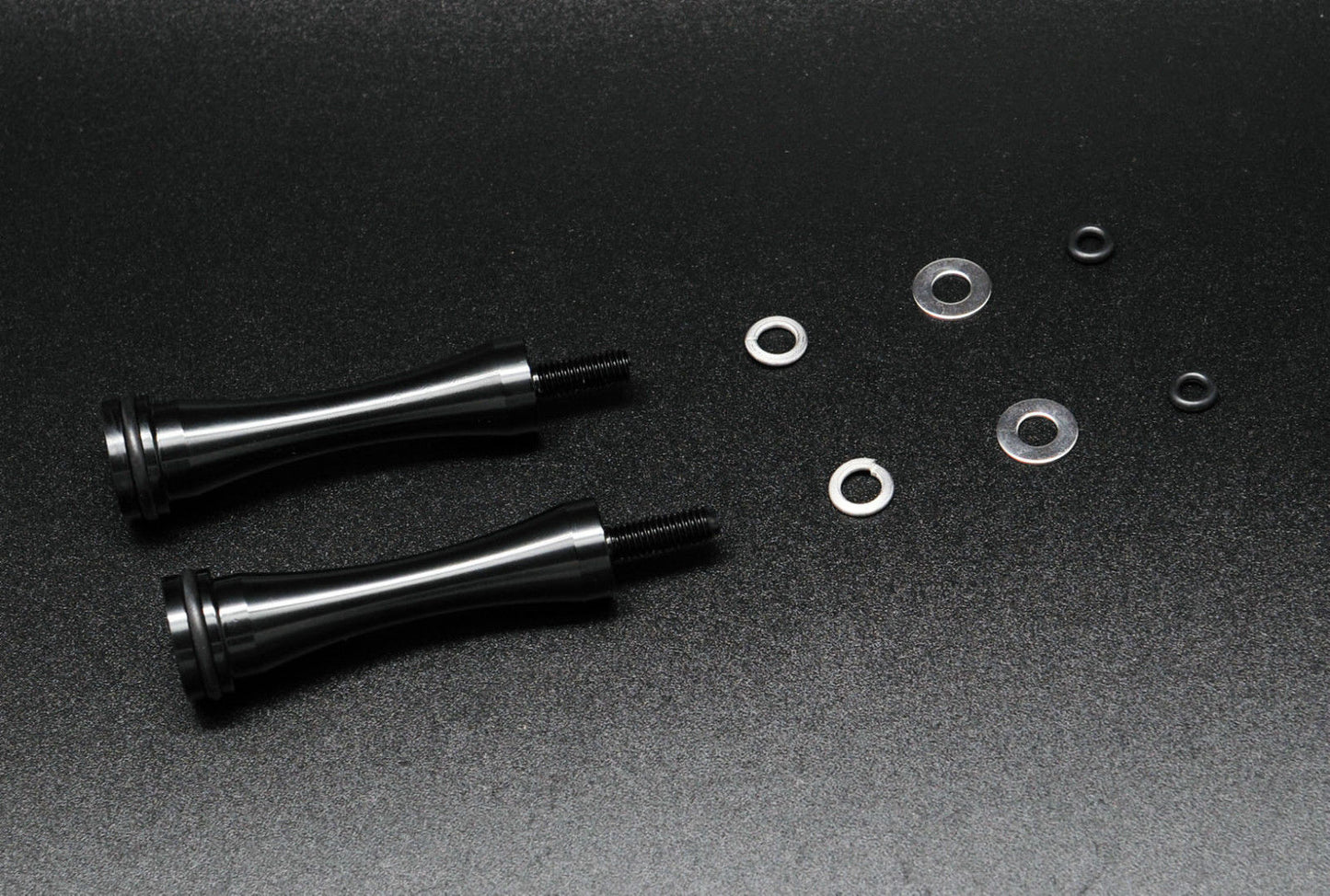 Super Corse Tool Free Seat Bolts - Long - Triumph Bonneville, Thruxton, Scrambler - Black, Silver, Brass