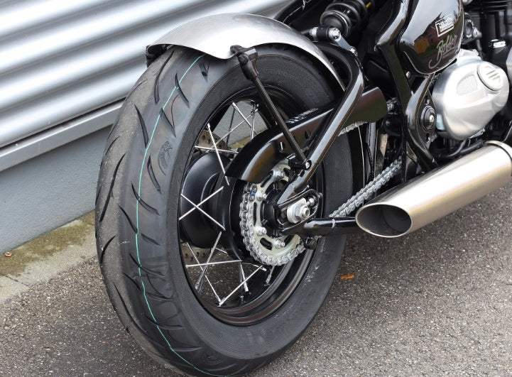Wunderkind Custom Rear Fender Kit with Taillight/Turn Signals - Triumph Bobber