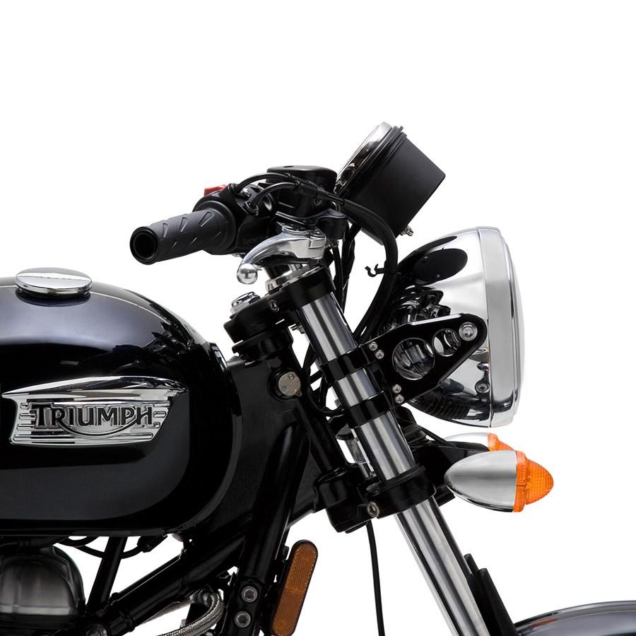 British Customs Billet Headlight Brackets - 41MM