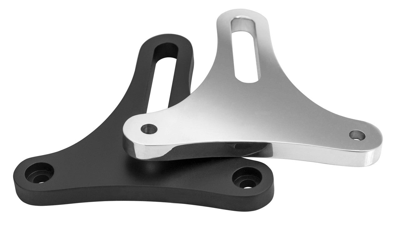 Motone Bates Style Bottom Mount Headlight Bracket - Black or Chrome