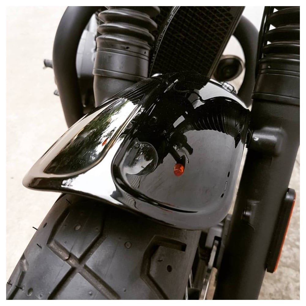 Motone Duckbill Front Fender - Gloss Black - 2016+ Street Twin, Street Cup, T100, T120, Street Scrambler