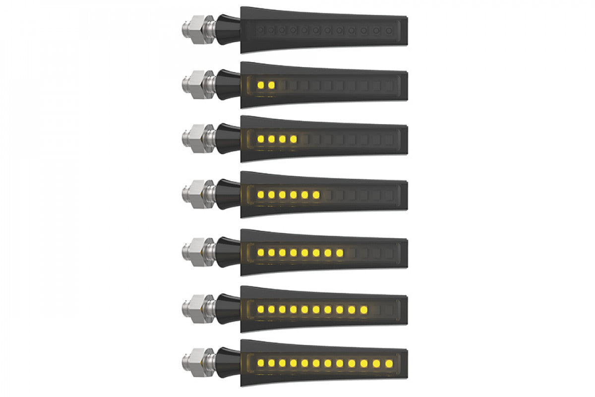 Highsider LED Sequential LED Turn Signals - Black - Pair