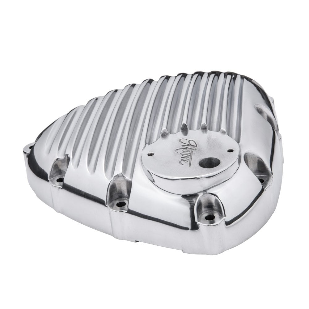 Motone Finned Stator Engine Cover - Polished Finish