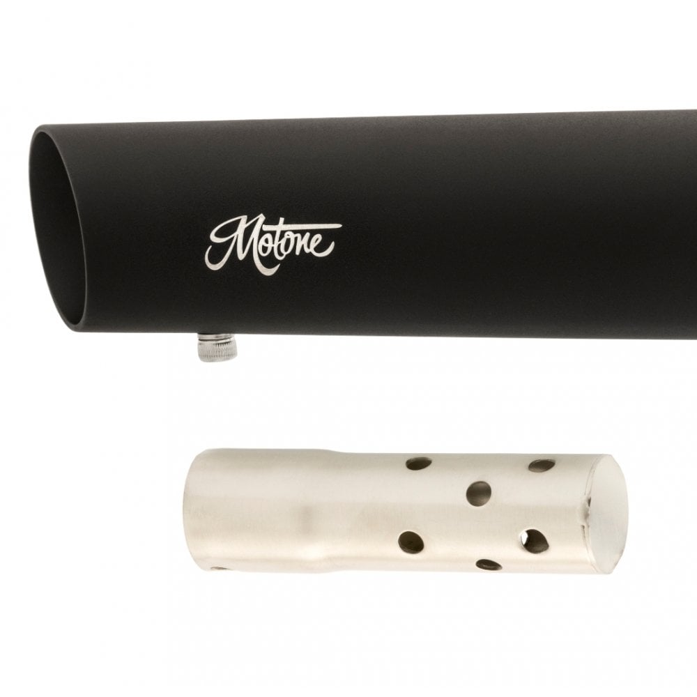 Motone H-Bomb Full Exhaust - Black - Triumph Bobber