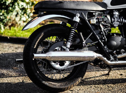 Motone Bobbed Rear Mudguard/Fender - Polished or Brushed Aluminum - 2001 - 2015 Bonneville, Thruxton, Scrambler