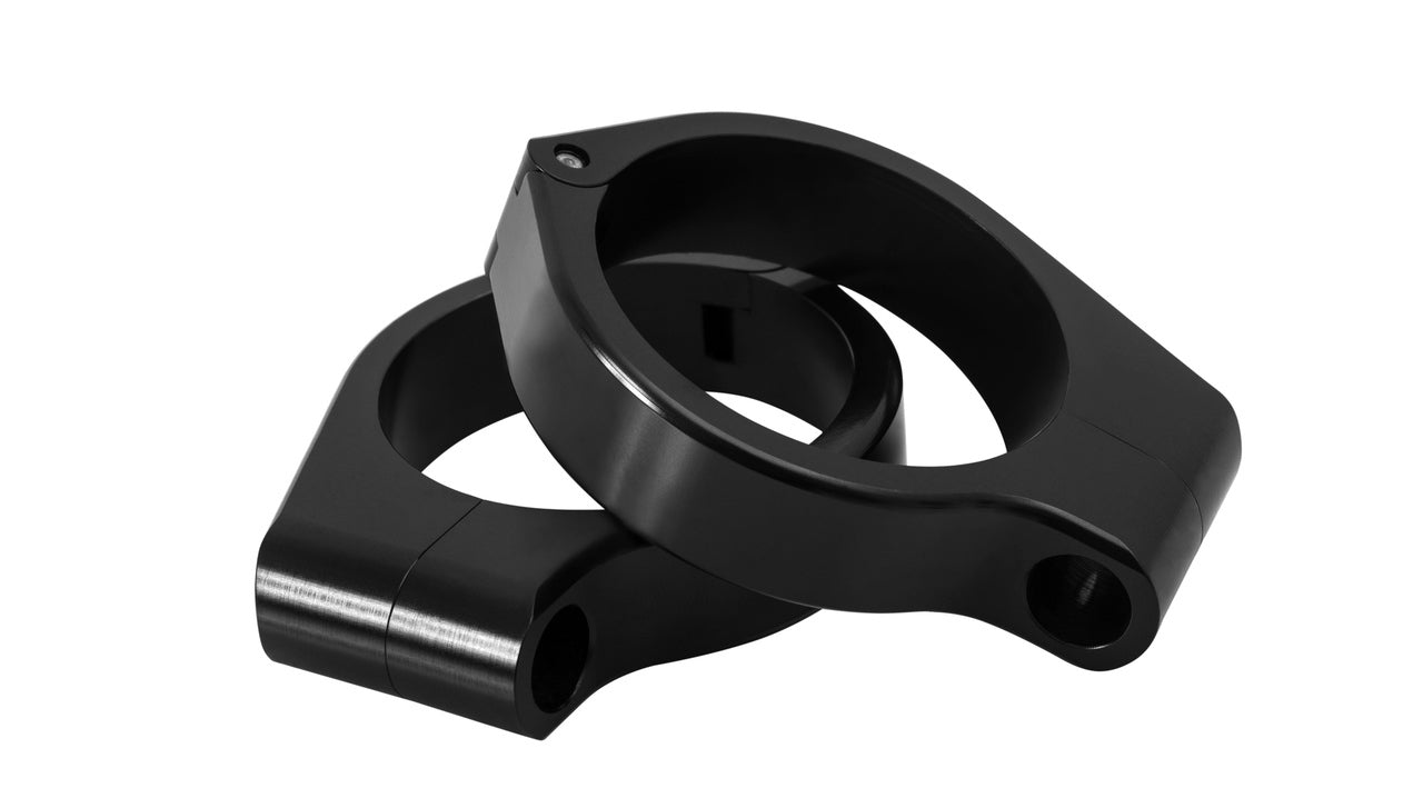 Motone 47MM Wrap Around Front Turn Signal Brackets - Bobber Black