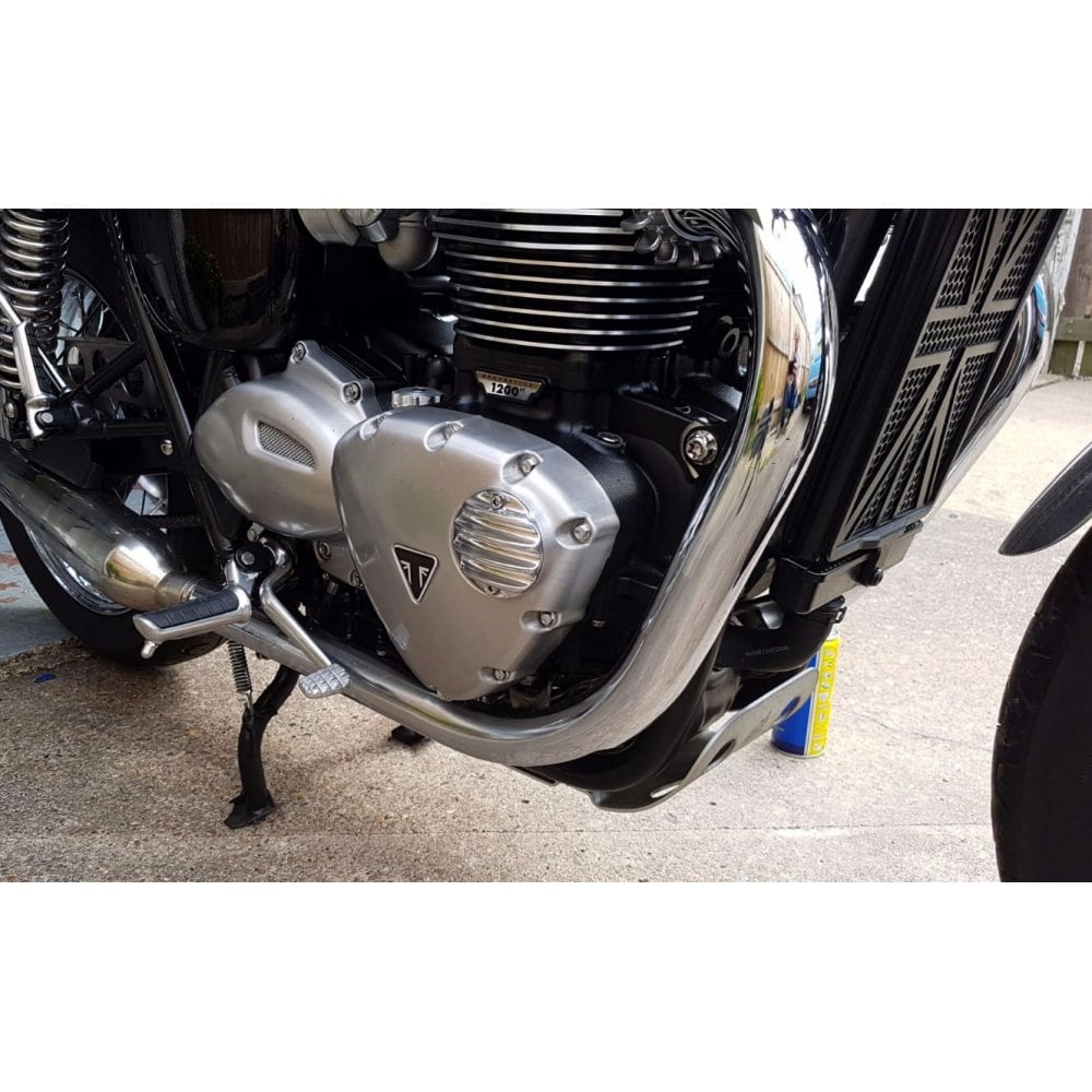Motone Customs Ribbed ACG Cover - Polished