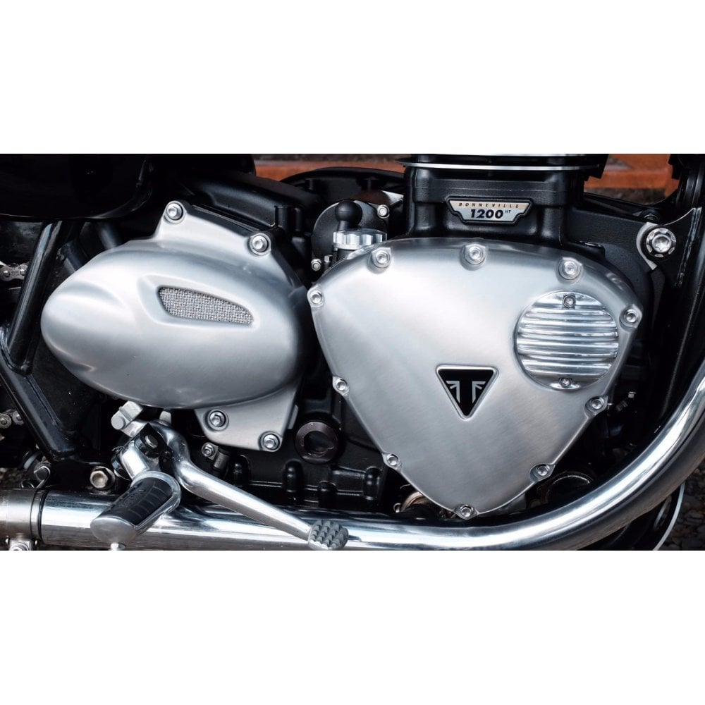 Motone Customs Ribbed ACG Cover - Polished