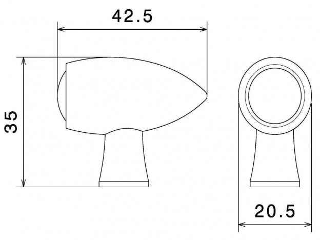 Rizoma Club LED Turn Signals - Pair - FR150B
